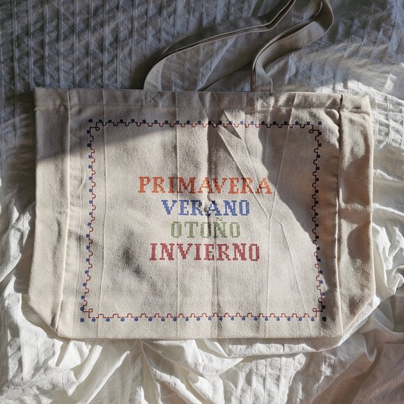 New Sezane x Lucia Vergara Tote - Ecru - Picture 2 of 7